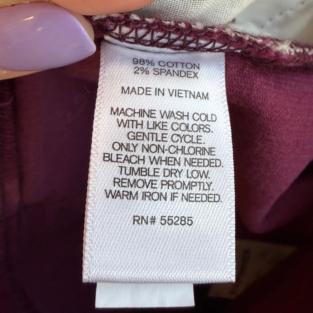 Express Womens Purple Corduroy Button Front Mini Skirt Size 4 NWT 28210136 - Picture 5 of 8